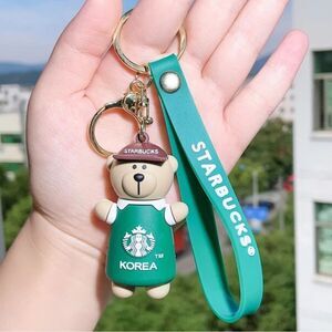 Starbucks Korea Barista Bear Keychain Bag Charm